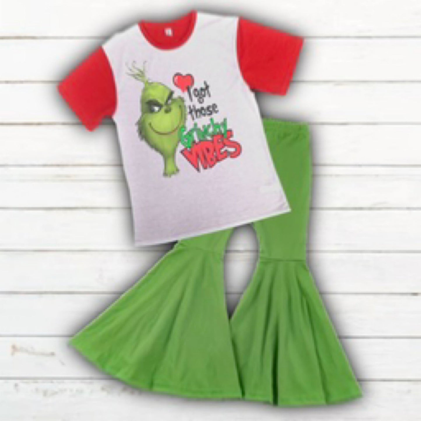 Grinch Vibes, 2PC Set