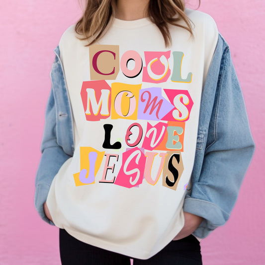 Cool Moms Love Jesus, Custom Tshirt
