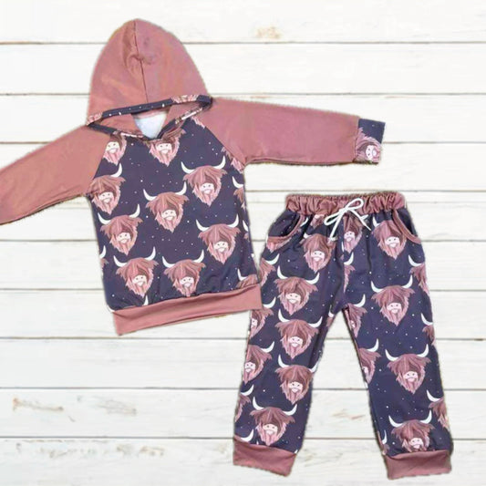 Highland Cow, Unisex 2PC set