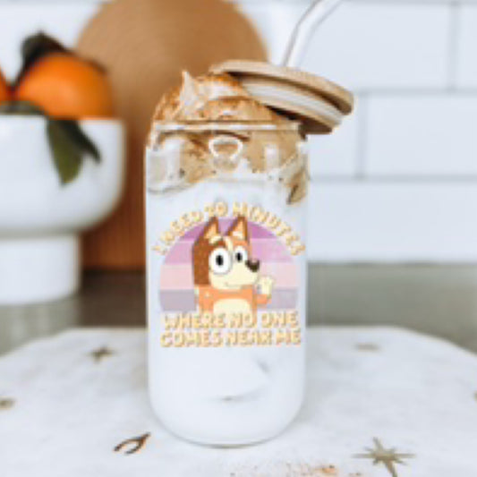 Need 20 Minutes Glass Tumbler