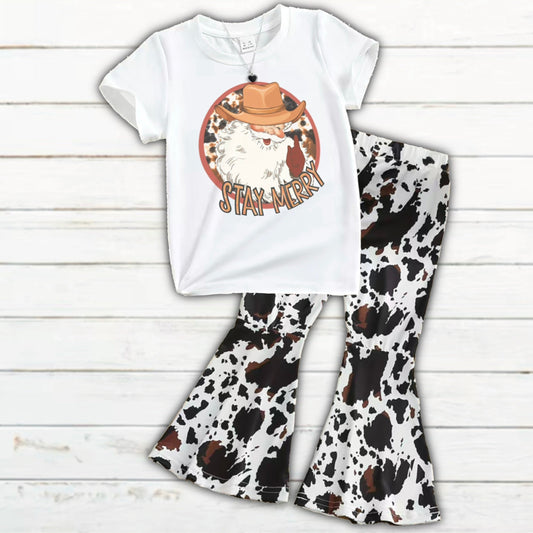 Stay Merry Cowgirl Santa, 2PC Set
