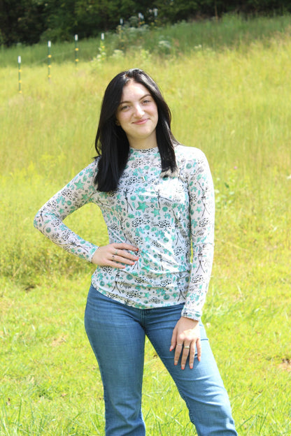 Merigold Kiss Skeleton Yeehaw Mesh Top